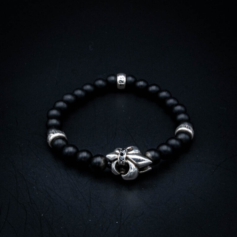 Armband Lilie Onyx matt – Bild 2