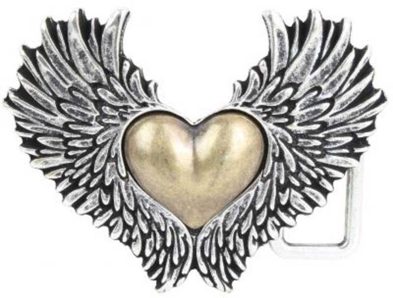Gürtelschnalle Flying Heart