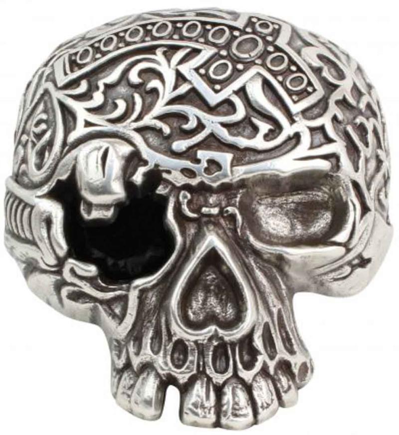 Gürtelschnalle  Buckle Black Death