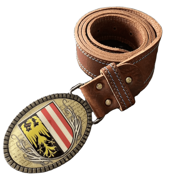 Gürtel Oberösterreich Premium Naht Braun
