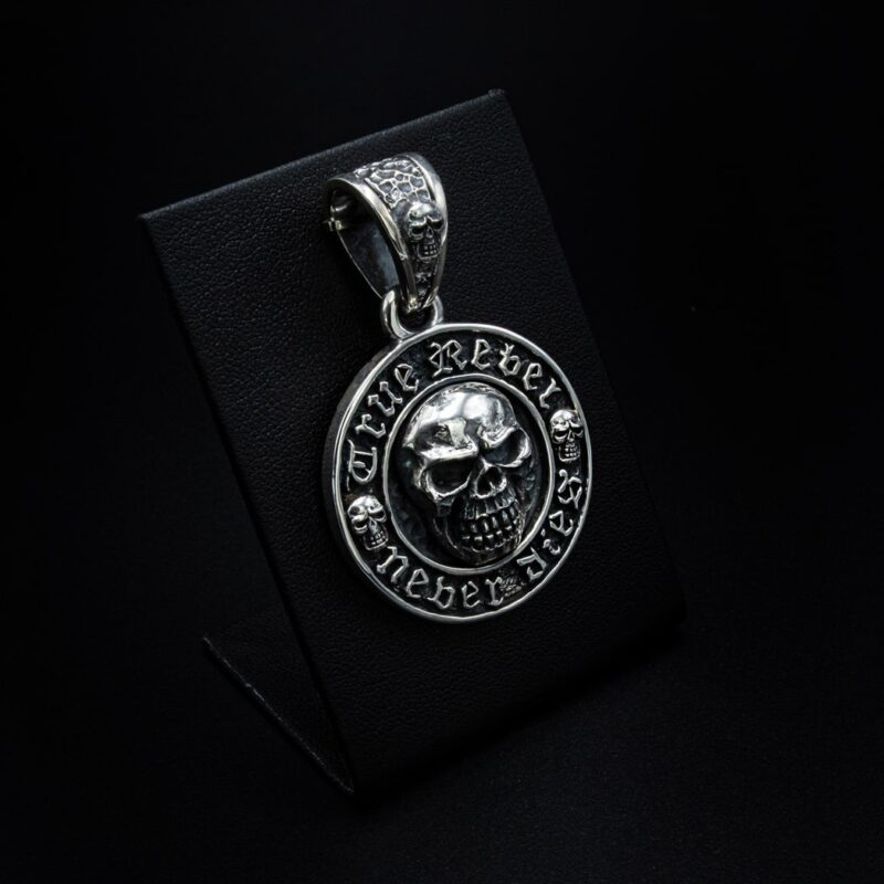 Anhänger Totenkopf Medallion – Bild 2